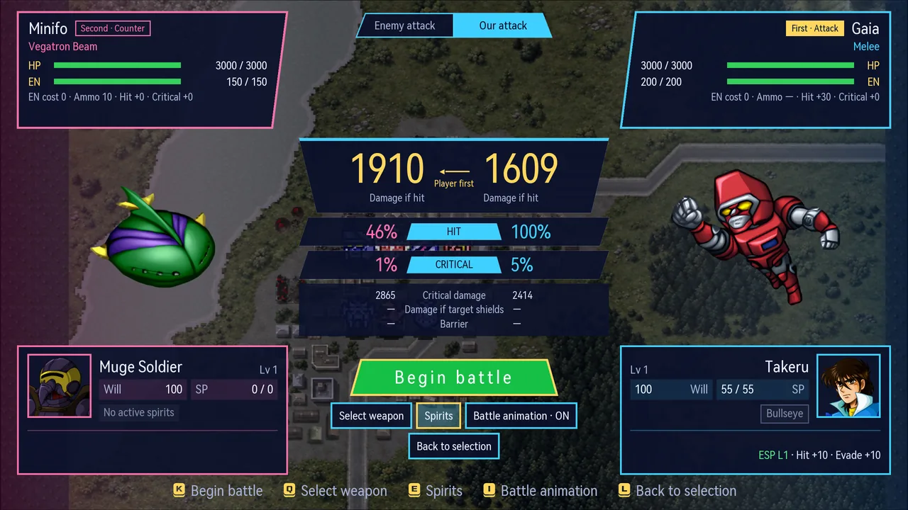 Modern SRW screens and controls